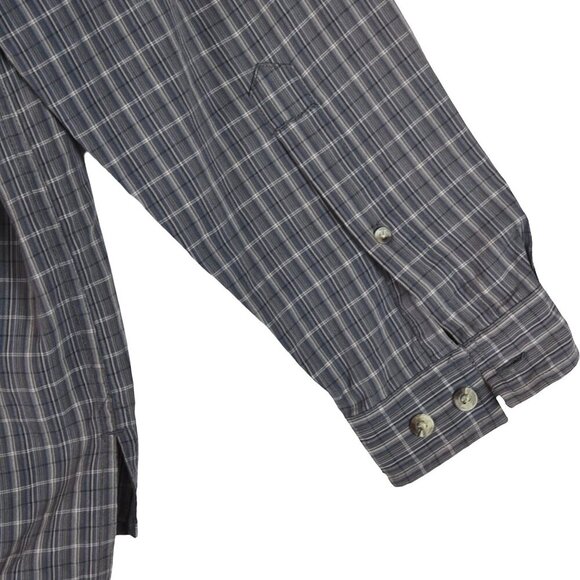 *Flaw* The North Face Men’s Plaid Shirt Size L Brown Gray Gorpcore Trailcore - Picture 5 of 9